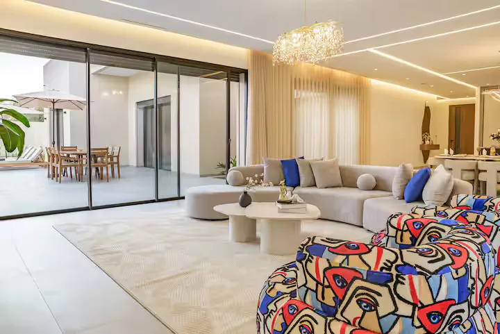 Villa Milabel - Open Plan Luxury Living Room Marrakech
